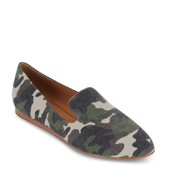 Veronica Beard Shoes - VERONICA BEARD Griffin Camo Canvas Flat Loafer Size 11 (41)